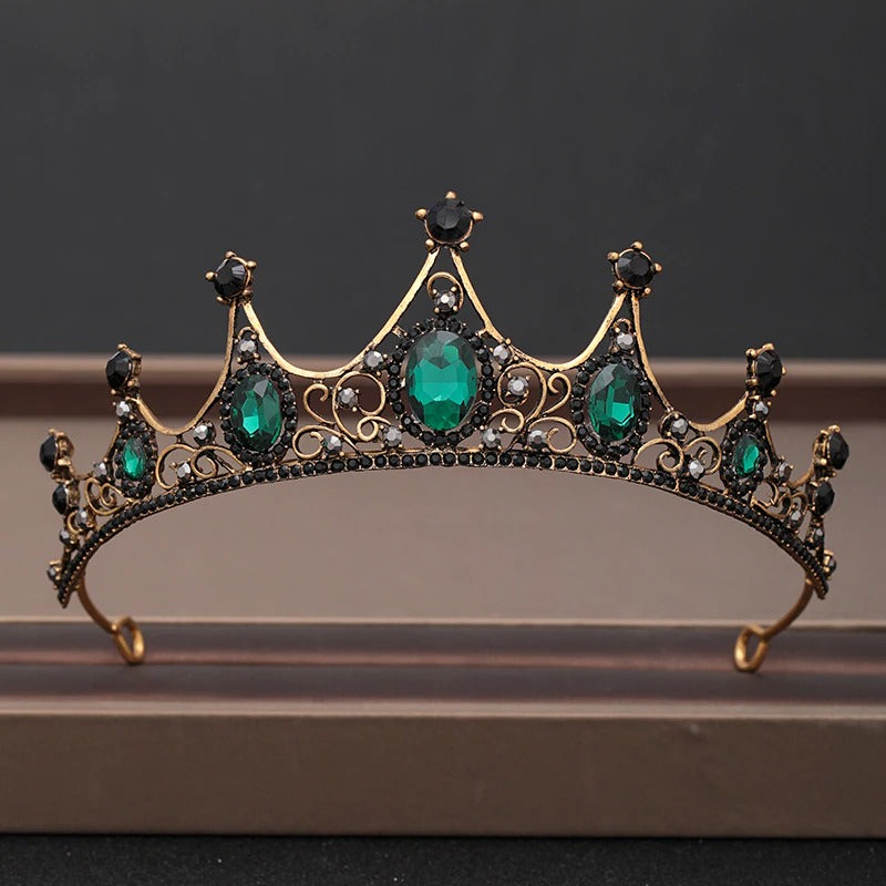 Skorter | Elegant Bridal Baroque Rhinestones Crown And Tiara Collection