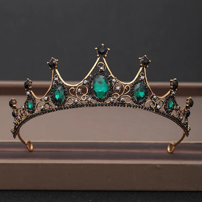 Skorter | Elegant Bridal Baroque Rhinestones Crown And Tiara Collection