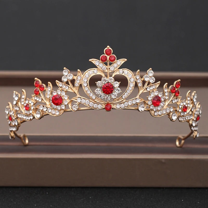 Skorter | Elegant Bridal Baroque Rhinestones Crown And Tiara Collection