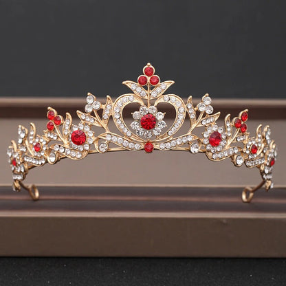 Skorter | Elegant Bridal Baroque Rhinestones Crown And Tiara Collection