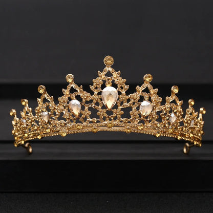 Skorter | Elegant Bridal Baroque Rhinestones Crown And Tiara Collection