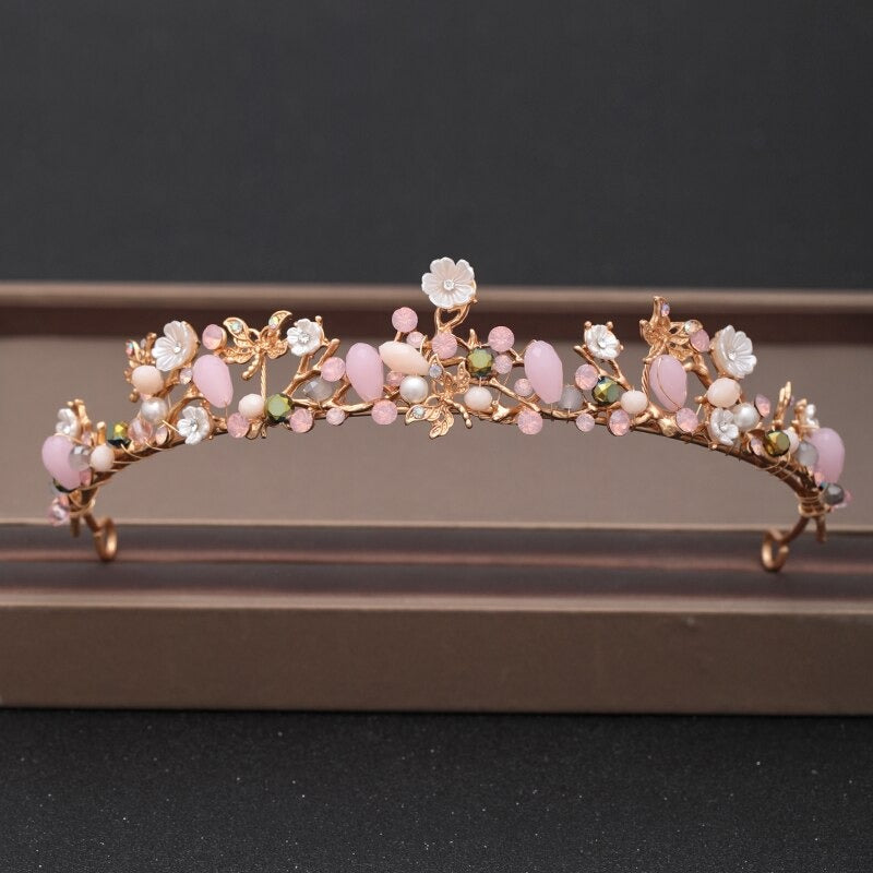 Skorter | Elegant Bridal Baroque Rhinestones Crown And Tiara Collection
