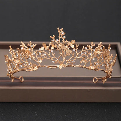Skorter | Elegant Bridal Baroque Rhinestones Crown And Tiara Collection