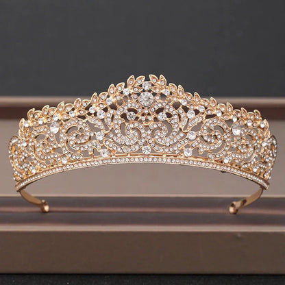 Skorter | Elegant Bridal Baroque Rhinestones Crown And Tiara Collection