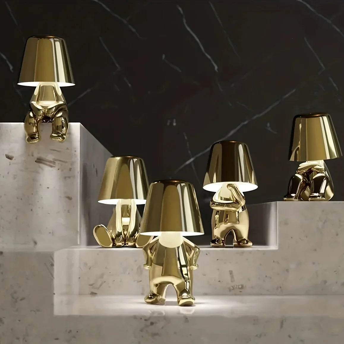 Skorter | GoldenGrace - Golden Statuette Table Lamp