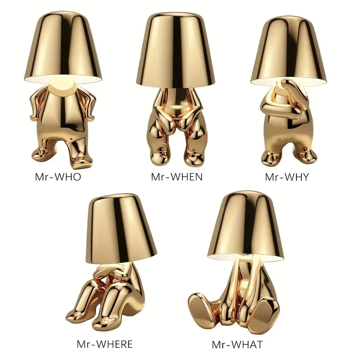 Skorter | GoldenGrace - Golden Statuette Table Lamp
