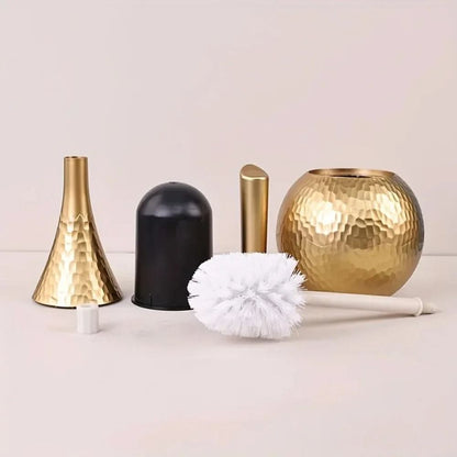 Skorter | Elegant toilet brush in gold look for style, hygiene & luxury in the bathroom