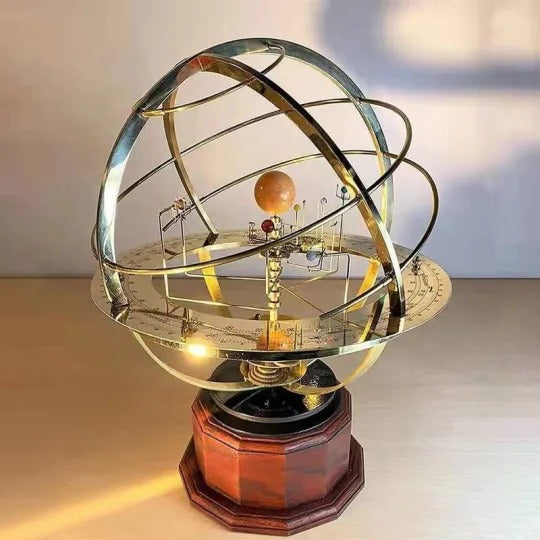 Skorter | KosmosMaster Grand Orrery – Handmade Solar System Model with 28 Moons and 9 Planets
