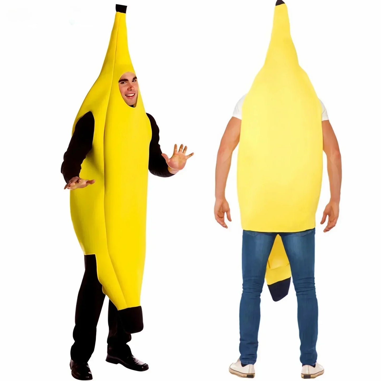 Skorter | Yellow Banana Costume for Men – Funny Outfit for Carnival, Halloween & Theme Parties