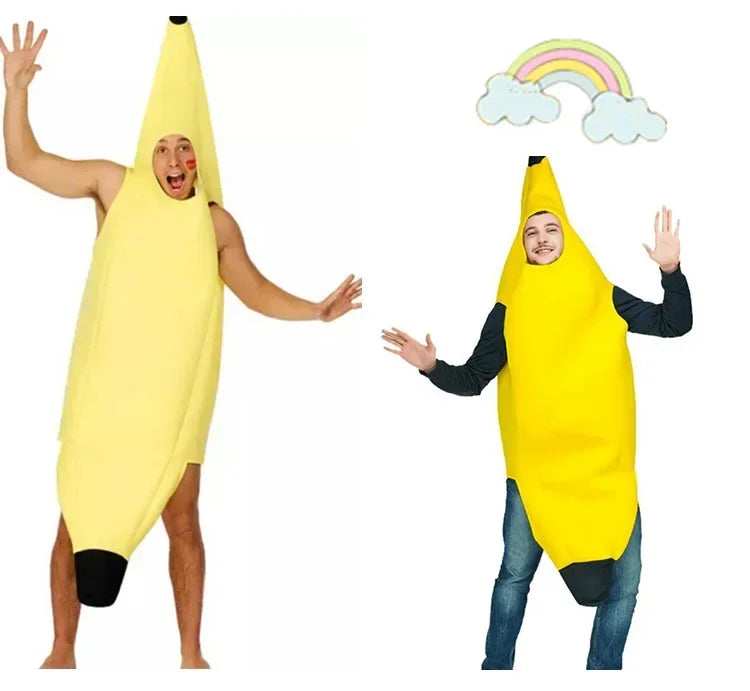 Skorter | Yellow Banana Costume for Men – Funny Outfit for Carnival, Halloween & Theme Parties