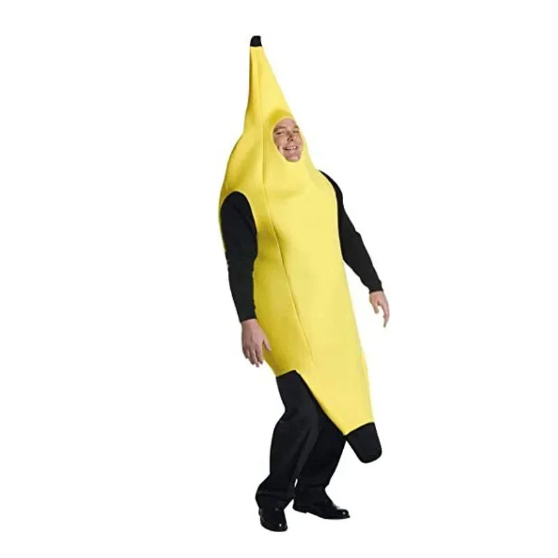 Skorter | Yellow Banana Costume for Men – Funny Outfit for Carnival, Halloween & Theme Parties