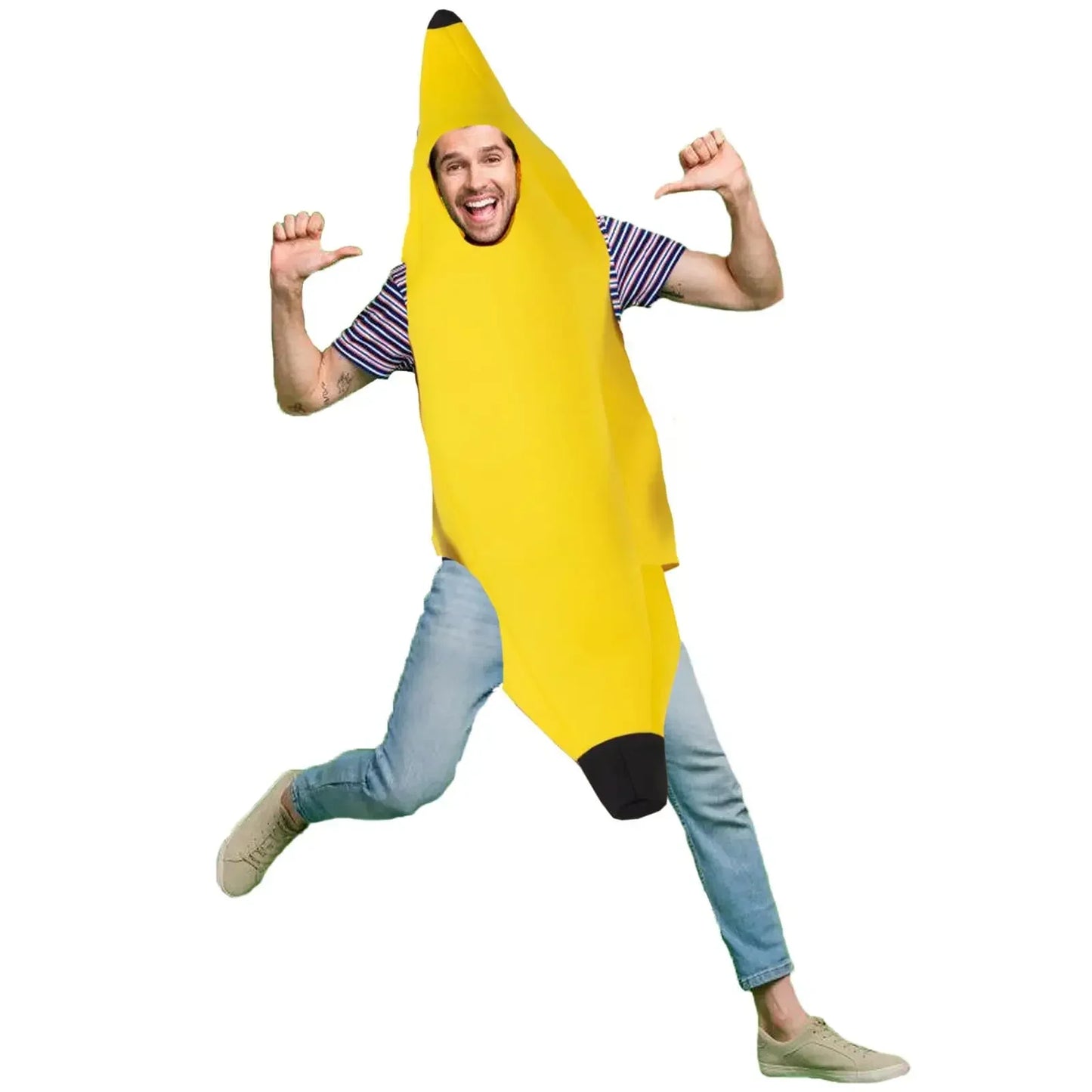 Skorter | Yellow Banana Costume for Men – Funny Outfit for Carnival, Halloween & Theme Parties