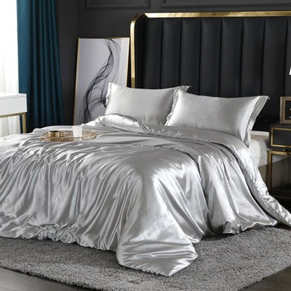 Skorter | Elegant Satin Silk Bedding Set - Luxurious Comfort for Every Night
