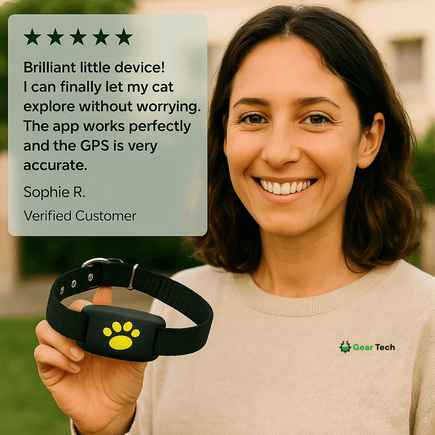 Skorter | #1 Find  GPS Cat Tracker with Real-Time Location, Waterproof Design, and Activity Monitoring for Pet Safety and Tracking