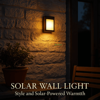 Skorter | Wireless LED Solar Wall Lights - Outdoor Garden Lighting for Pathways & Patios, Energy-Efficient & Weather-Resistant