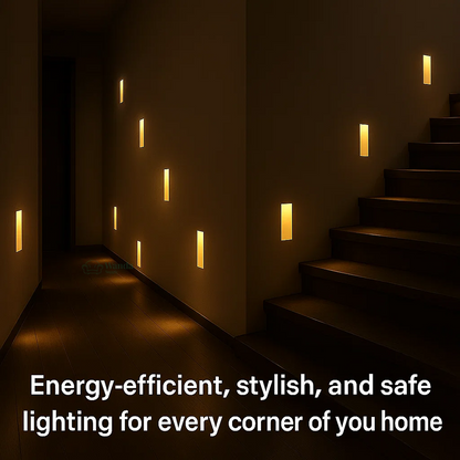 Skorter | LED Recessed Wall Sconces | Motion Sensor. Energy-Efficient & Ideal for Hallways. Living Rooms. and Bedrooms