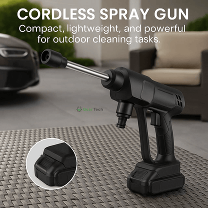 Skorter | Cordless Portable High Pressure Spray Water Gun Set | Ideal for Cleaning Cars, Patios & Garden Furniture