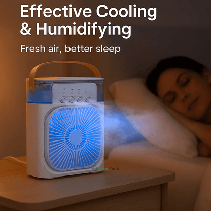 Skorter | 3-in-1 Air Cooler Humidifier | Portable, Adjustable Fan Speeds & Ideal for Bedrooms, Offices & Small Spaces