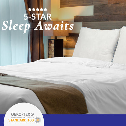 Skorter | 2-Pack: Royale Linens Gusseted Pillows Soft Hotel Quality