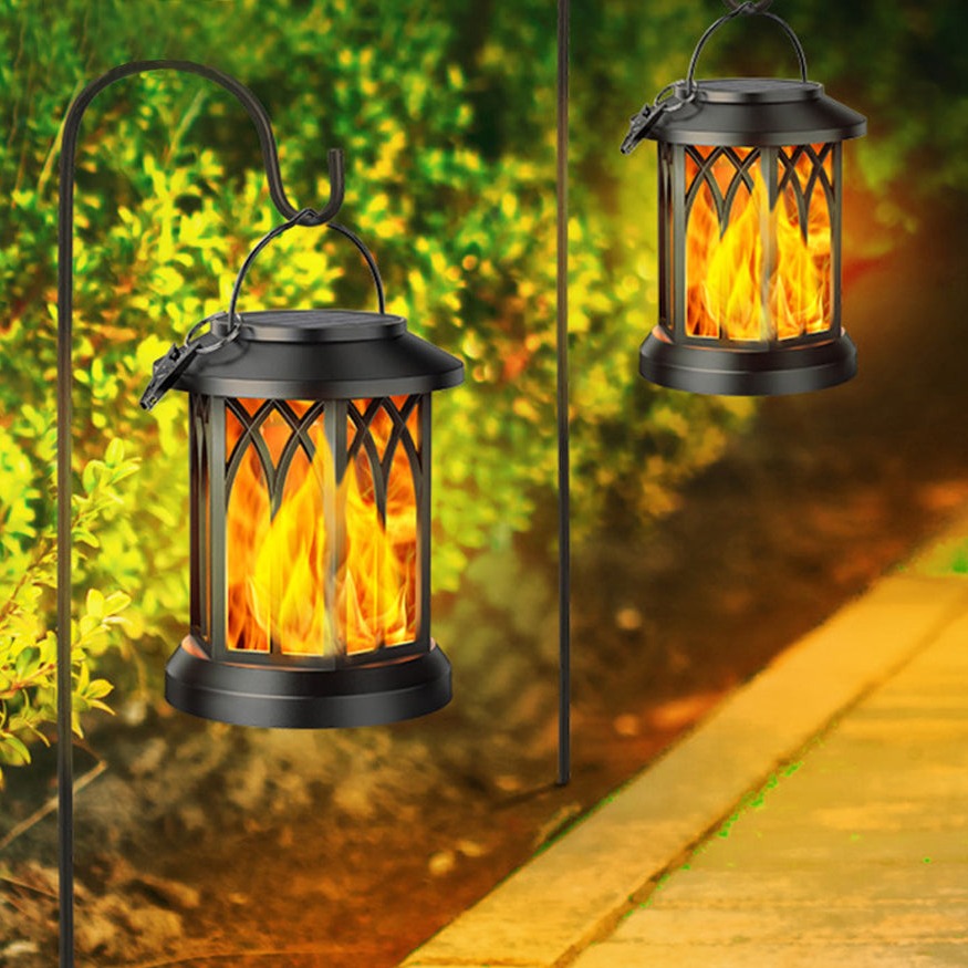 Skorter | FlameGlow™ - Hanging Solar Flame Lantern (2-Pack)