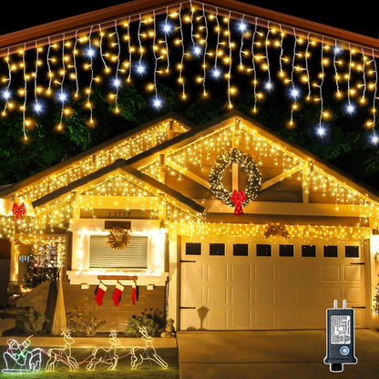 Skorter | GlowCurtain LED String Lights | Outdoor Lighting for Parties | Warm White | Perfect Decoration for Events