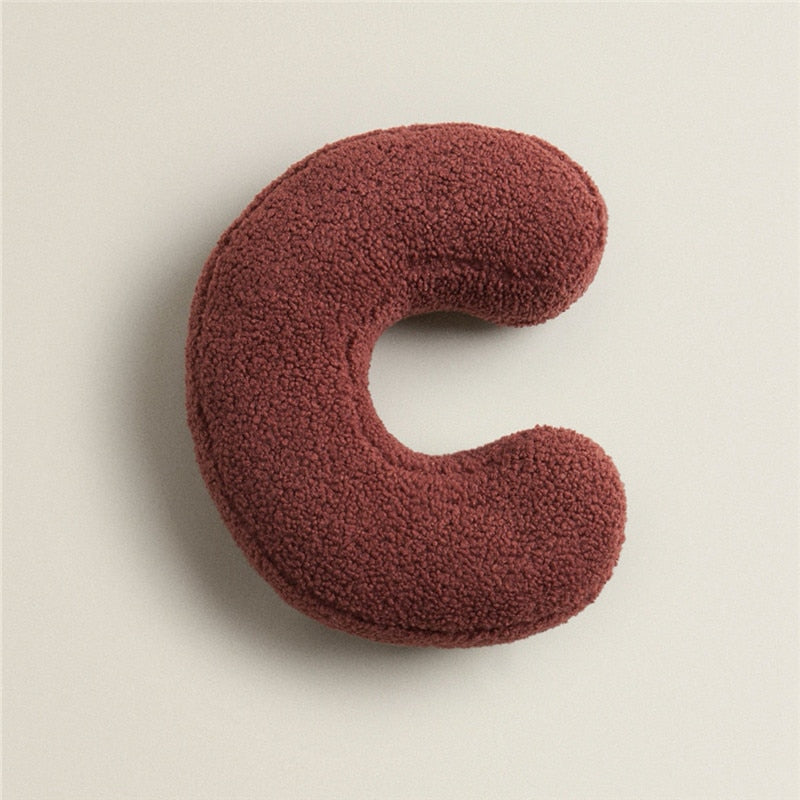 Skorter | Alphabet Letter Fleece Pillow