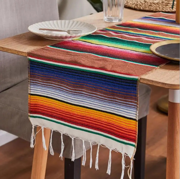 Skorter | Boho Vibrant Mexican Serape Blanket