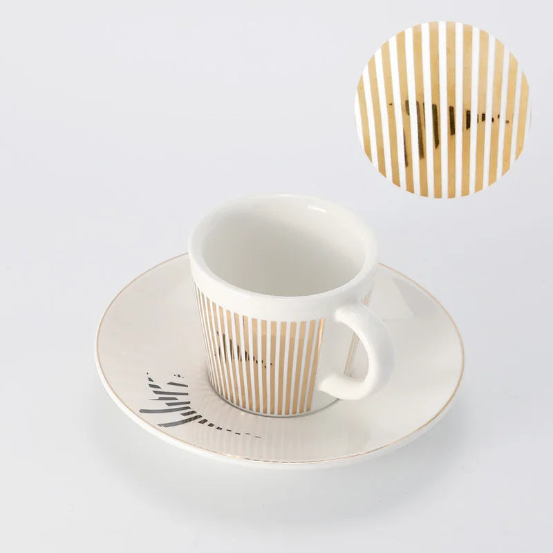 Skorter | Creative dynamic SLR cup Leopard anamorphic zebra cup Luycho coffee tea cup set with coaster 90ml-225ml