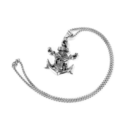 Skorter | Anchor With Double Swords Necklace