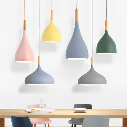 Skorter | Talon - Modern Drop-Shaped Wooden Pendant Light Scandinavian Ceiling Light