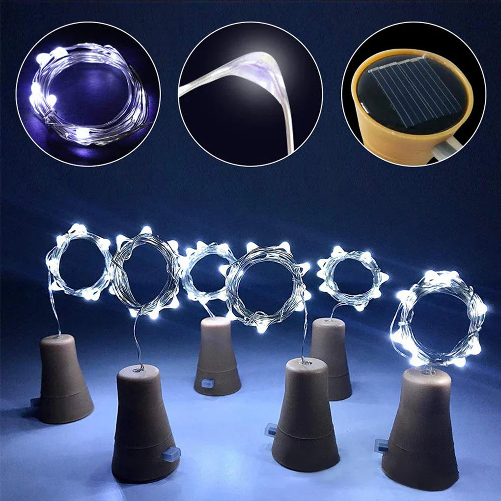Skorter | Solar-Powered Bottle Cork String Lights