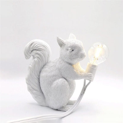 Skorter | SquirrelBright Nordic Squirrel Table Lamp | Designer Decor | LED Mood Light | Perfect for Home