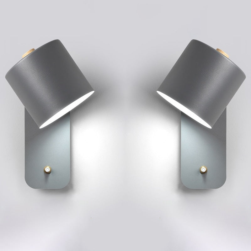 Skorter | Modern LED Wall Light with Switch – Indoor Wall Sconce for Home Decor