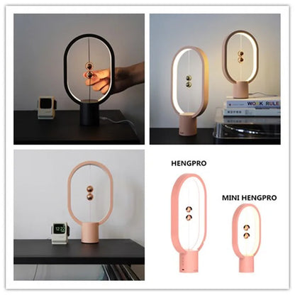 Skorter | USB-powered mini balance lamp with LED – Unique magnetic touch dimming design, warm white light, modern home decor
