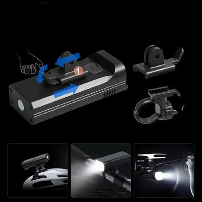 Skorter | 5000 Lumen USB Rechargeable Bike Light with Mounts