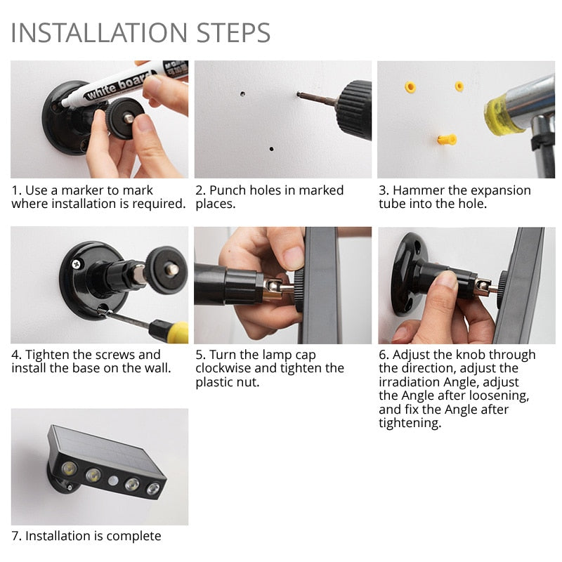 Skorter | LED Solar Motion Sensor Outdoor Light