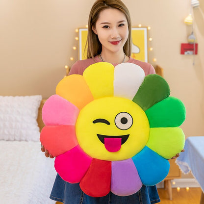 Skorter | Colorful Sunflower Plush Comfort Seat Cushion