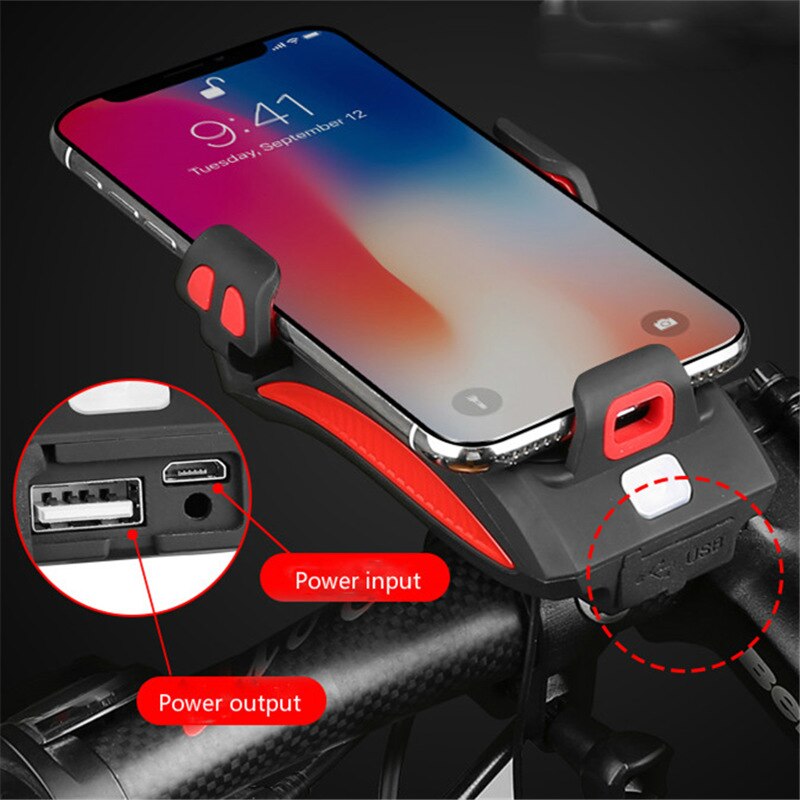Skorter | 4-in-1 Bike Gadget – Phone Holder, Power Bank, LED Lighting and Horn