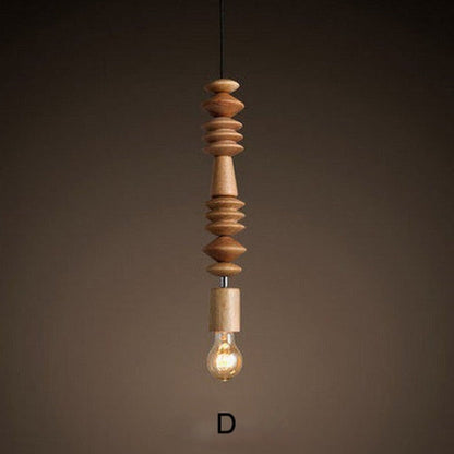 Skorter | Wooden bead pendant lamp