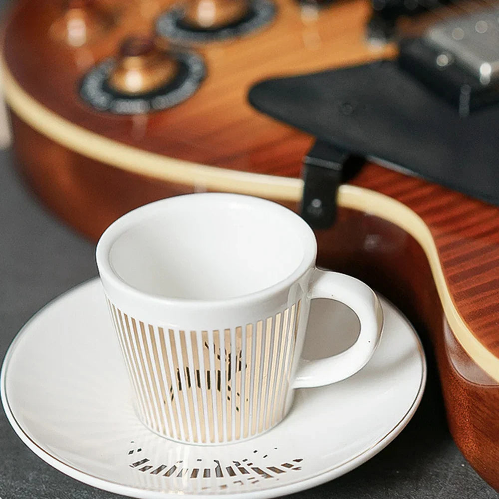 Skorter | Creative dynamic SLR cup Leopard anamorphic zebra cup Luycho coffee tea cup set with coaster 90ml-225ml