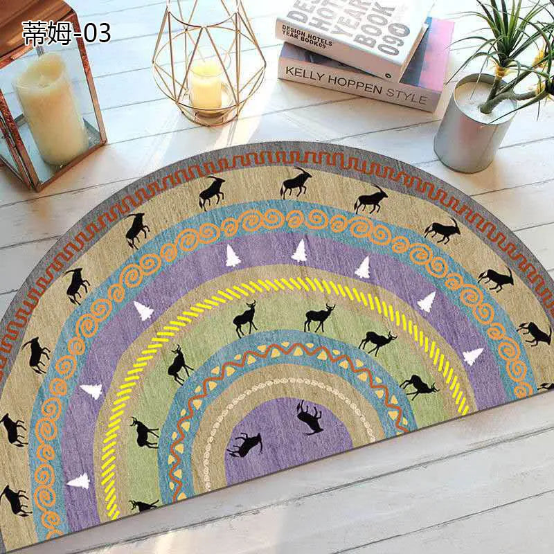 Skorter | Bohemian non-slip semicircular doormat
