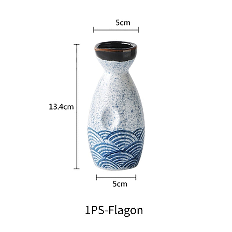 Skorter | Sake wine in Japanese style, warm Chinese wine set, home ceramic sake wine set for ladies