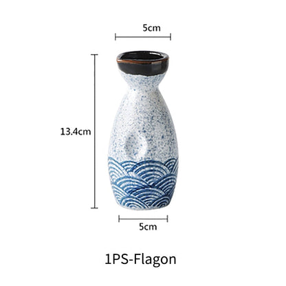 Skorter | Sake wine in Japanese style, warm Chinese wine set, home ceramic sake wine set for ladies