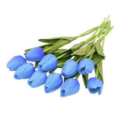 Skorter | Artificial Flower Bouquet with Tulips, Decoration (10 Pieces)