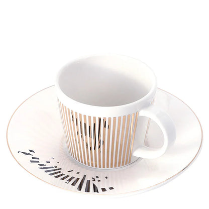 Skorter | Creative dynamic SLR cup Leopard anamorphic zebra cup Luycho coffee tea cup set with coaster 90ml-225ml
