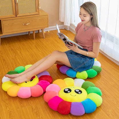Skorter | Colorful Sunflower Plush Comfort Seat Cushion