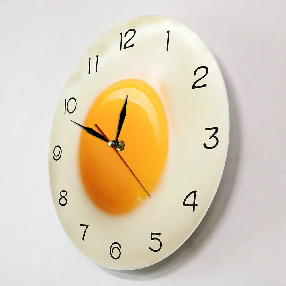 Skorter | SunnySide - Fried Egg Kitchen Wall Clock 3D Design