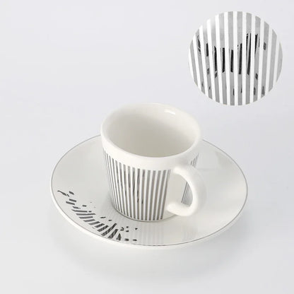 Skorter | Creative dynamic SLR cup Leopard anamorphic zebra cup Luycho coffee tea cup set with coaster 90ml-225ml