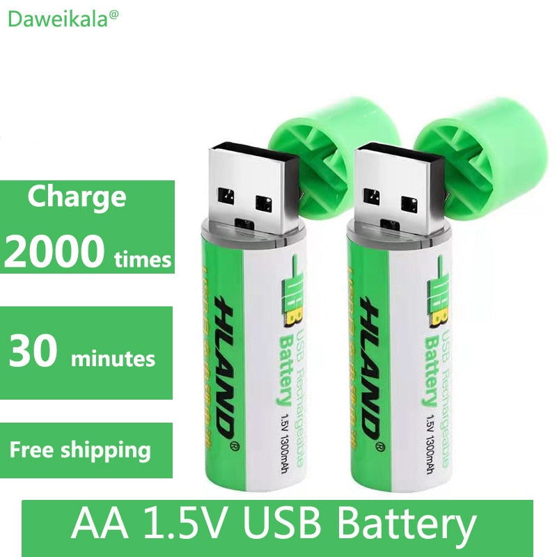 Skorter | 2 pieces USB rechargeable battery