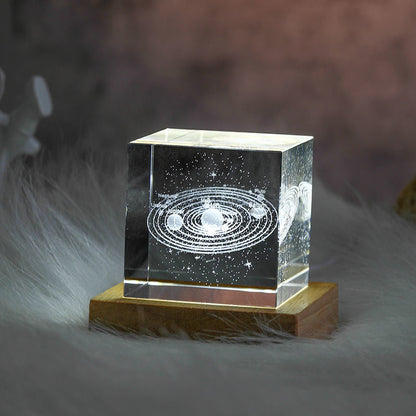 Skorter | 3D Crystal Cube Moon Nightlight